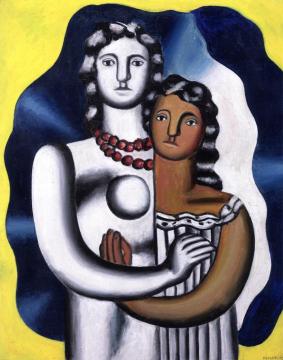 Two Figures Artwork by Fernand Léger