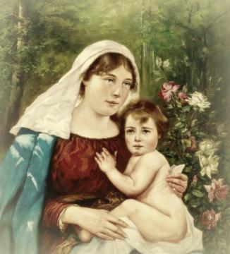 Madonna with Child Artwork by Hans Zatzka