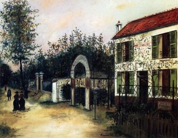 Le Restaurant (Aux Marronniers) a Robinson Artwork by Maurice Utrillo