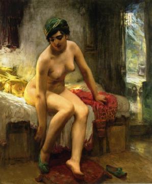 After the Bath Artwork by Frederick Arthur Bridgman