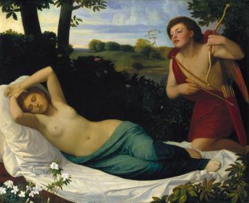 Cupid and Psyche Artwork by Alphonse Legros