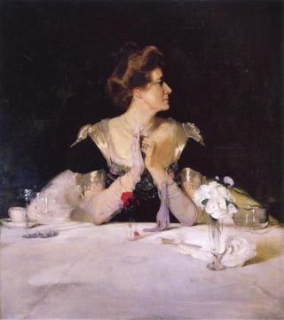 Portrait Of Mrs. Curle Artwork by Sir William Nicholson