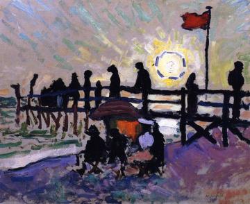 The Pier At Sainte-adresse Artwork by Albert Marquet