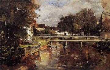 Old Towl Brook, Polling, Bavaria Artwork by Frank Duveneck