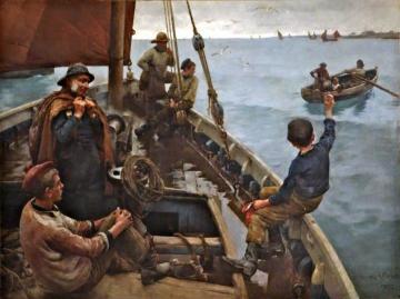 Off To The Fishing Ground Artwork by Stanhope Alexander Forbes