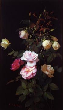 Still Life of Roses Artwork by George Cochran Lambdin