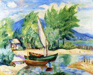 Colombier, White Sail Artwork by Henri Manguin