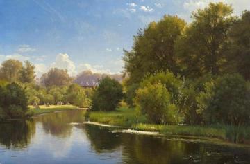 Landscape With A Stream Artwork by Carl Frederik Peder Aagaard