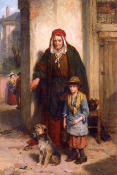 A Poor Beggar Bodie Artwork by John Faed