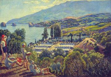 Children's Resort in the Crimea Artwork by Ilya Mashkov