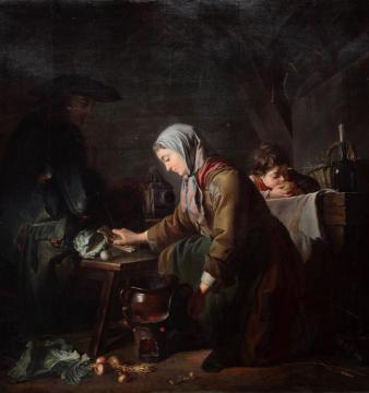 Les Apprets D'un Dejeuner Artwork by Nicolas Bernard Lepicie