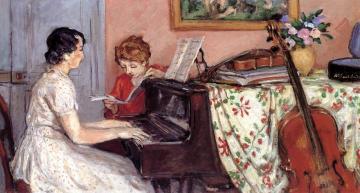 The Piano Lesson Artwork by Albert André