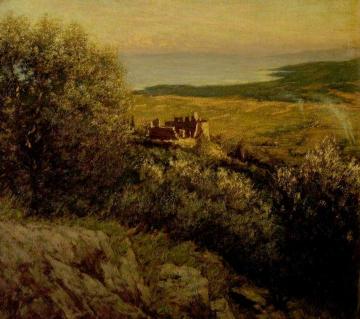 A Provençal Castle Artwork by Henry la Thangue