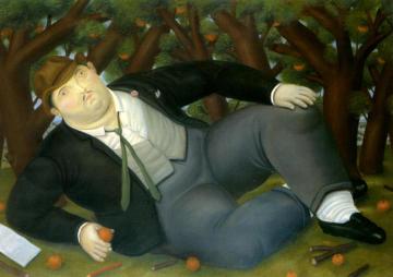 The Poet Artwork by Fernando Botero