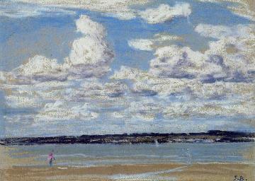 An Estuary in Brittany Artwork by Eugène-Louis Boudin
