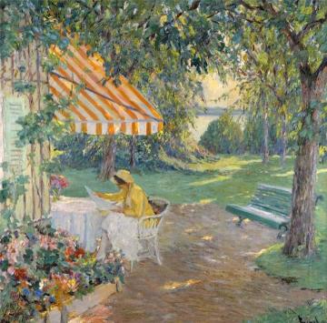 Summer on Lake Starnberg Artwork by Edward Cucuel