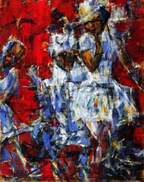 A Pair of Dancers Artwork by Christian Rohlfs