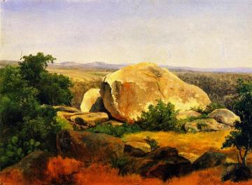 Yellow Boulders on Bear Mountain Artwork by Herman Lungkwitz