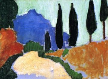 Cypresses Artwork by Andre Derain