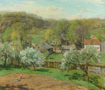 Spring Planting Artwork by Willard Leroy Metcalf