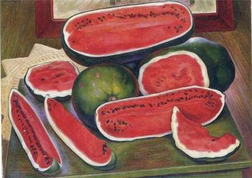 The Watermelons Artwork by Diego Rivera
