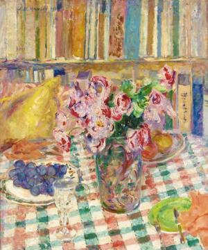 Still Life with Roses Artwork by James Bolivar Manson