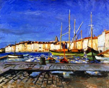 The Port of Saint-Tropez Artwork by Albert Marquet