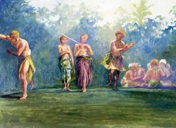 Standing Dance, Standing Figures Artwork by John La Farge