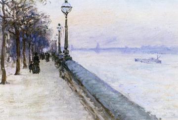 The Chelsea Embankment Artwork by Anna Mary Richards Brewster
