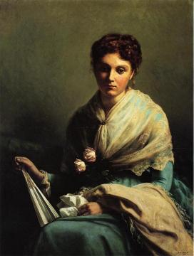 Portrait of Miss Helen Leslie Myers (Mrs. William Allen) Artwork by George Hetzel