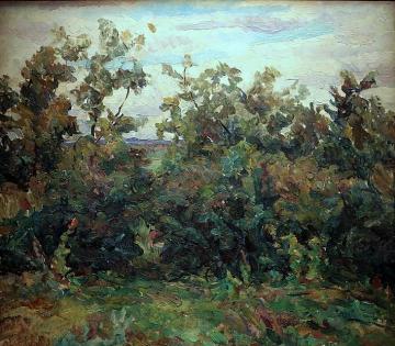 Bushes Artwork by Pyotr Konchalovsky