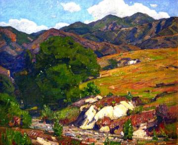 Up in the Mountains Artwork by William Wendt