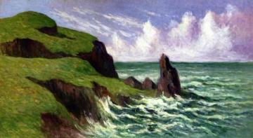 The Coast of Rothéneuf, near Saint-Malo Artwork by Maximilien Luce