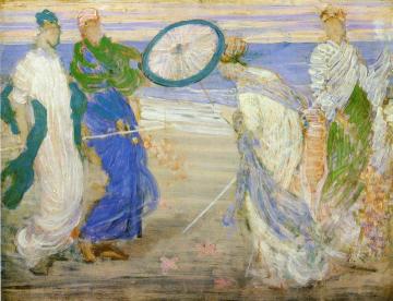 Symphony in Blue and Pink Artwork by James Abbott McNeill Whistler