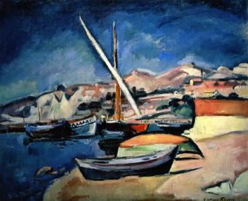The Port of Honfleur Artwork by Emile-othon Friesz
