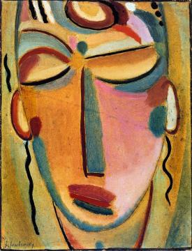 Mystical Head: Meditation Artwork by Alexej Jawlensky
