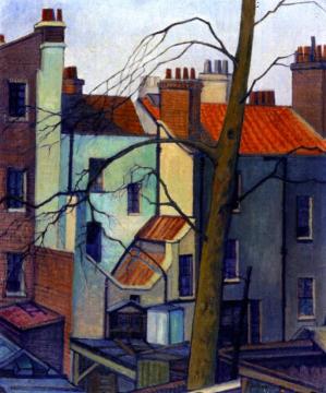Backs Of Houses, Percy Street Artwork by Stanislawa Karlowska
