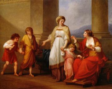 Cornelia, Mother Of The Gracchi Artwork by Angelica Kauffmann