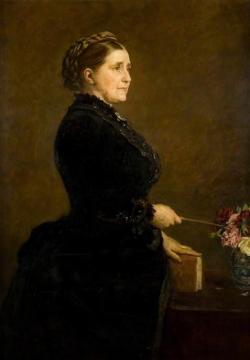 Mrs Isabella Elder (1828-1905) Artwork by Sir John Everett Millais