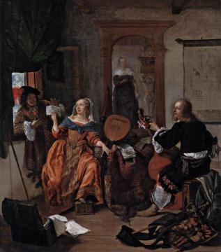 A Musical Party Artwork by Gabriel Metsu