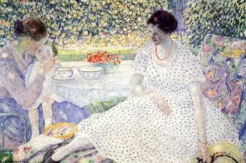 Breakfast in the Garden Artwork by Frederick Carl Frieseke