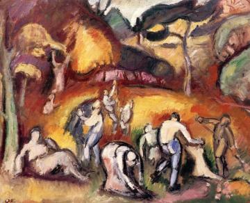 Autumn Work Artwork by Emile-othon Friesz