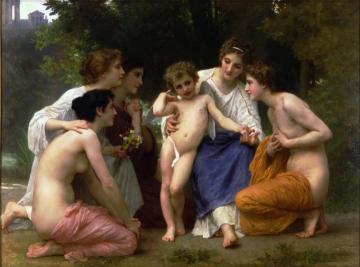 L'admiration Artwork by William Adolphe Bouguereau