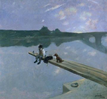 The Fisherman Artwork by Jean-Louis Forain