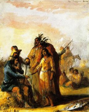The Trapper's Bride Artwork by Alfred Jacob Miller