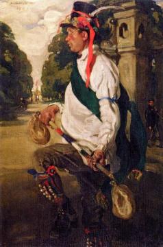 Edward Russell Dancing The Morris Artwork by Sir William Nicholson