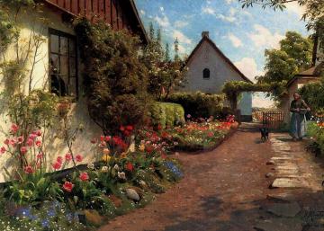 In the Garden Artwork by Peder Mork Monsted