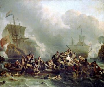 The Battle of Texel, 11 August 1673 Artwork by Ludolf Bakhuizen