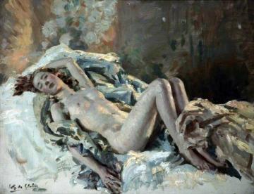 Resting Artwork by Wilfred Gabriel De Glehn