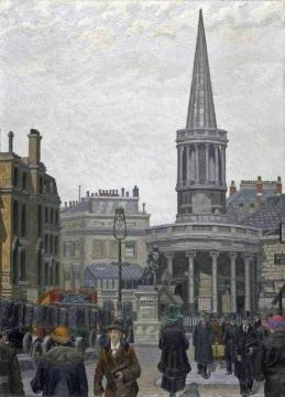 The Church Of All Souls, Langham Place, London Artwork by Charles Ginner